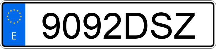 Numer rejestracyjny 9092DSZ posiada PEUGEOT 407