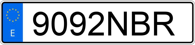 Numer rejestracyjny 9092NBR posiada DACIA SPRING Numer rejestracyjny 9092NBR posiada DACIA SPRING