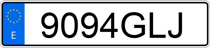 Numer rejestracyjny 9094GLJ posiada VOLKSWAGEN GOLF