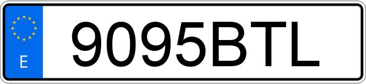 Numer rejestracyjny 9095BTL posiada BMW SERIE 3