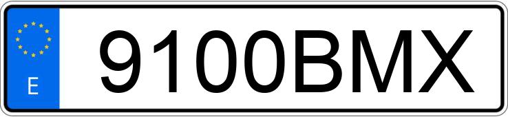 Numer rejestracyjny 9100BMX posiada VOLVO V40