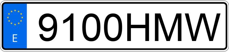 Numer rejestracyjny 9100HMW posiada CHEVROLET-GM CRUZE