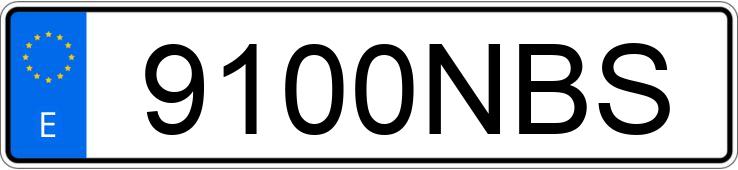 Numer rejestracyjny 9100NBS posiada VOLKSWAGEN MULTIVAN