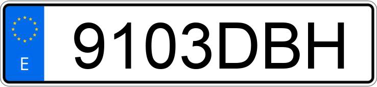 Numer rejestracyjny 9103DBH posiada AUDI A6