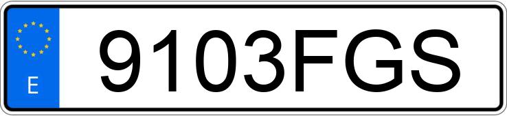 Numer rejestracyjny 9103FGS posiada BMW SERIE 3
