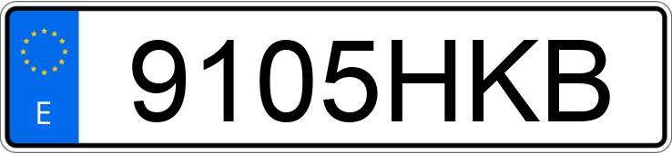 Numer rejestracyjny 9105HKB posiada NISSAN NV 200