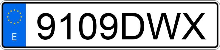 Numer rejestracyjny 9109DWX posiada SEAT LEON