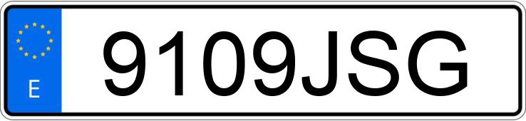 Numer rejestracyjny 9109JSG posiada DACIA LODGY