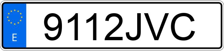 Numer rejestracyjny 9112JVC posiada RENAULT MEGANE