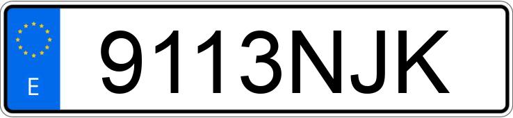 Numer rejestracyjny 9113NJK posiada APRILIA SR GT