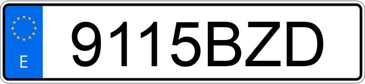 Numer rejestracyjny 9115BZD posiada PEUGEOT 206 Numer rejestracyjny 9115BZD posiada PEUGEOT 206