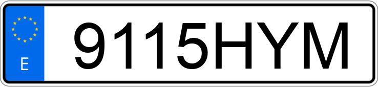 Numer rejestracyjny 9115HYM posiada FORD C-MAX