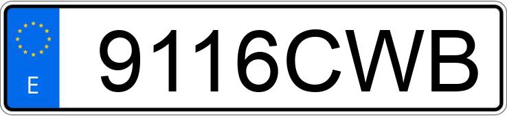 Numer rejestracyjny 9116CWB posiada HONDA ANF 125