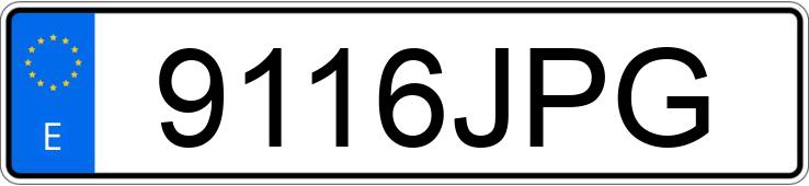 Numer rejestracyjny 9116JPG posiada BMW SERIE 3