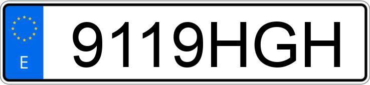 Numer rejestracyjny 9119HGH posiada SEAT LEON