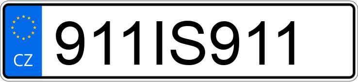 Numer rejestracyjny 911IS911 posiada PORSCHE 911