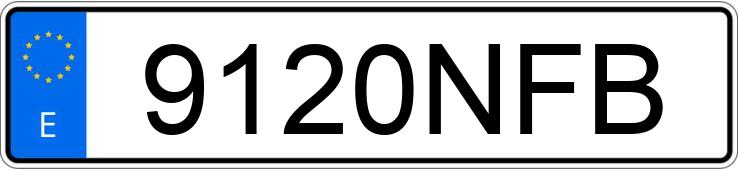 Numer rejestracyjny 9120NFB posiada PORSCHE MACAN