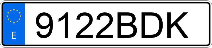 Numer rejestracyjny 9122BDK posiada BMW SERIE 3