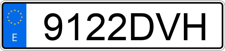 Numer rejestracyjny 9122DVH posiada VOLKSWAGEN GOLF