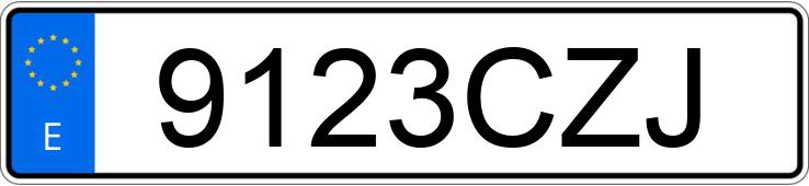 Numer rejestracyjny 9123CZJ posiada PEUGEOT 406