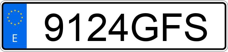 Numer rejestracyjny 9124GFS posiada SEAT IBIZA