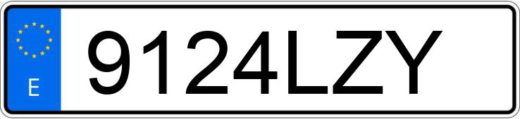 Numer rejestracyjny 9124LZY posiada BMW SERIE 3