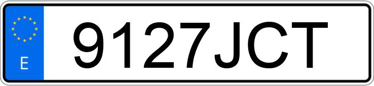 Numer rejestracyjny 9127JCT posiada MERCEDES C (205)