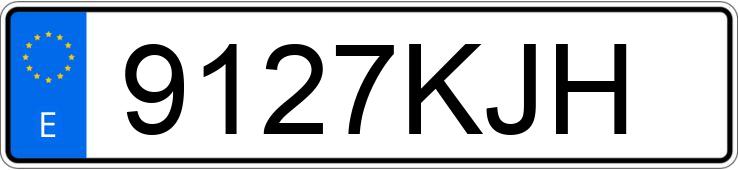 Numer rejestracyjny 9127KJH posiada TOYOTA YARIS