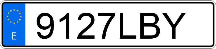 Numer rejestracyjny 9127LBY posiada MERCEDES C (205)