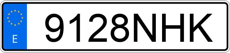 Numer rejestracyjny 9128NHK posiada VOLKSWAGEN GOLF