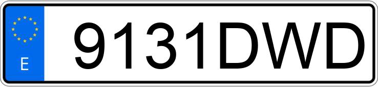 Numer rejestracyjny 9131DWD posiada BMW SERIE 6