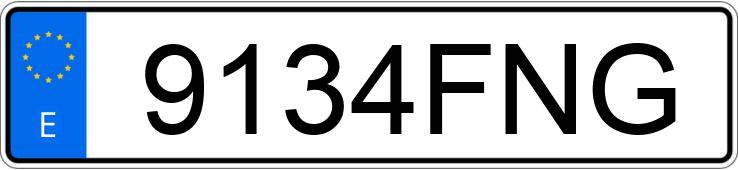 Numer rejestracyjny 9134FNG posiada CITROEN XSARA