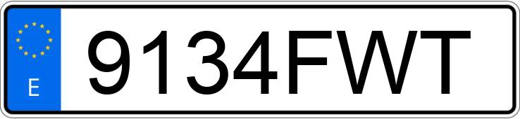 Numer rejestracyjny 9134FWT posiada VOLKSWAGEN PASSAT