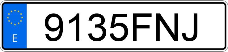 Numer rejestracyjny 9135FNJ posiada BMW SERIE 5