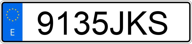 Numer rejestracyjny 9135JKS posiada FIAT 500