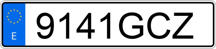 Numer rejestracyjny 9141GCZ posiada MAN TG