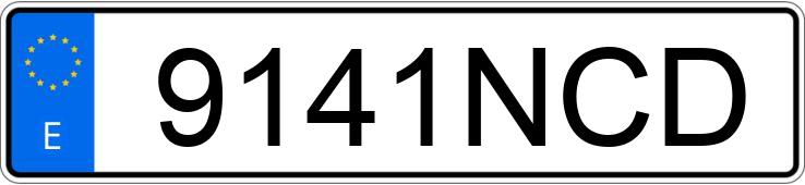 Numer rejestracyjny 9141NCD posiada BMW X3