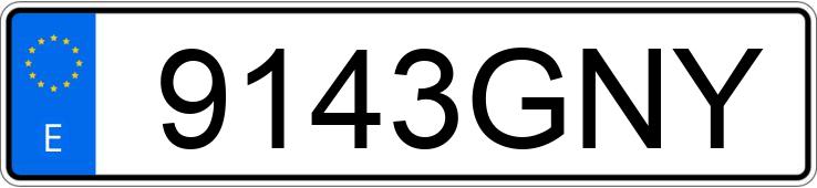 Numer rejestracyjny 9143GNY posiada VOLKSWAGEN GOLF Numer rejestracyjny 9143GNY posiada VOLKSWAGEN GOLF