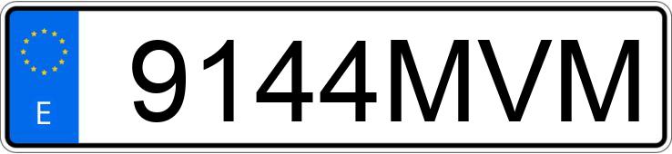 Numer rejestracyjny 9144MVM posiada CHEVROLET-GM CORVETTE