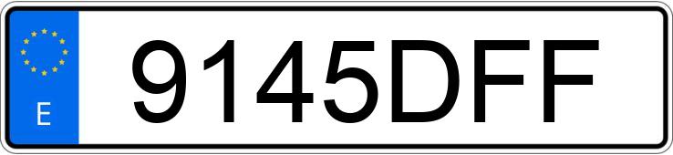 Numer rejestracyjny 9145DFF posiada SEAT IBIZA