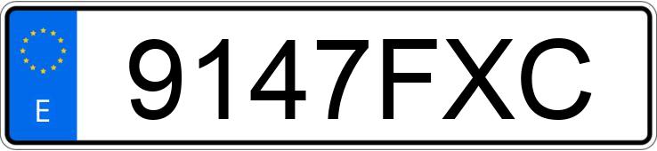 Numer rejestracyjny 9147FXC posiada CITROEN C4 PICASSO 5PZ