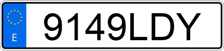 Numer rejestracyjny 9149LDY posiada TOYOTA RAV4