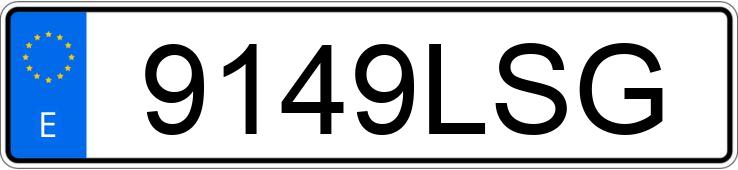 Numer rejestracyjny 9149LSG posiada RENAULT ESPACE
