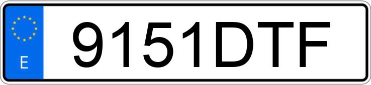 Numer rejestracyjny 9151DTF posiada VOLKSWAGEN POLO