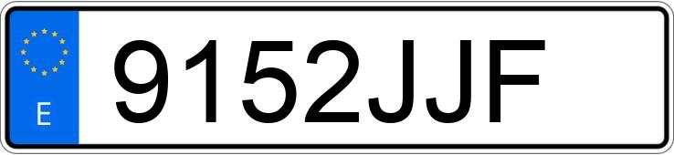 Numer rejestracyjny 9152JJF posiada PORSCHE CAYMAN