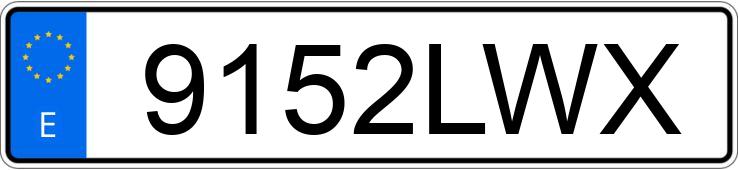 Numer rejestracyjny 9152LWX posiada SKODA SCALA