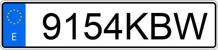 Numer rejestracyjny 9154KBW posiada FIAT TIPO