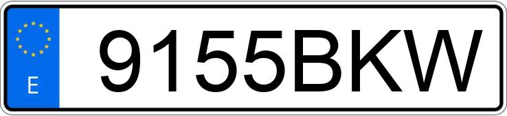 Numer rejestracyjny 9155BKW posiada NISSAN ALMERA