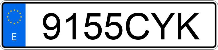 Numer rejestracyjny 9155CYK posiada VOLKSWAGEN PASSAT