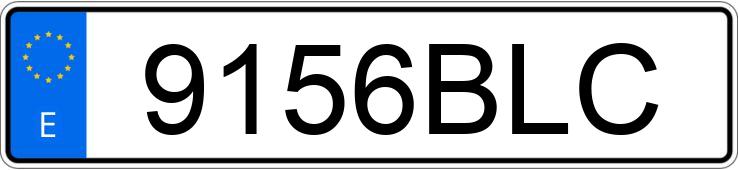 Numer rejestracyjny 9156BLC posiada VOLKSWAGEN CALIFORNIA